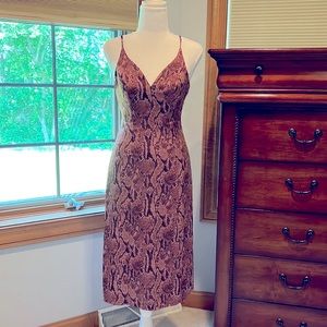 Express XS Snakeskin Patterned Dress EUC